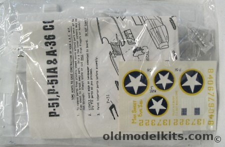 Koster 1/48 P-51A / A-36 or P-51 Vac and Metal Parts Conversion Bagged plastic model kit